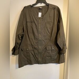 Dressbarn Women's Olive Jacket